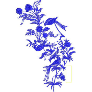 Flower Animal Embroidery Design