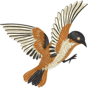 Beautiful Sparrow Embroidery Design