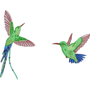 Delicate Bird Embroidery Design