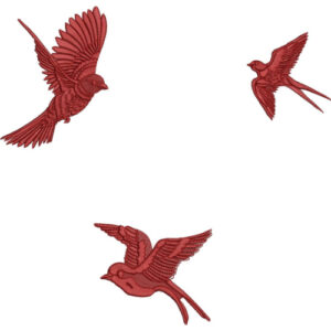 Sparrow Embroidery Design