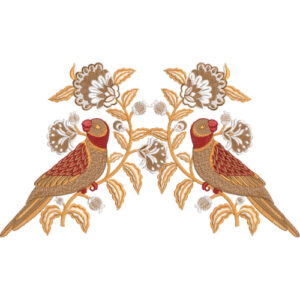 Delicate Bird Embroidery Design