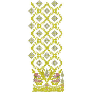 Beautiful Border Daman Embroidery Design