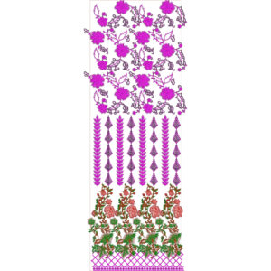 Simple Border Daman Embroidery Design
