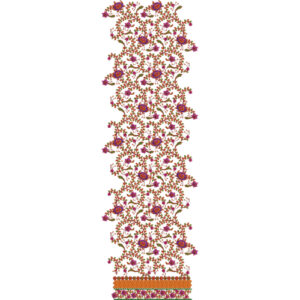 Unique Border Daman Embroidery Design