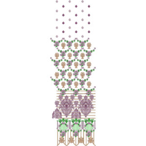 Border Daman Kurta Embroidery Design