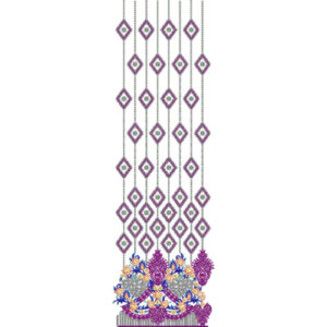 Unique Border Daman Embroidery Design