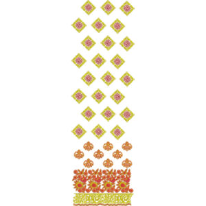Beautiful Border Daman Embroidery Design