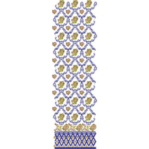 Simple Border Daman Embroidery Design