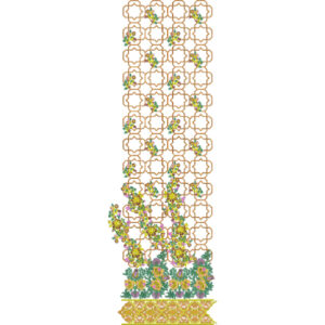 Unique Border Daman Embroidery Design