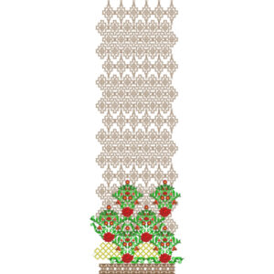 Unique Border Daman Embroidery Design