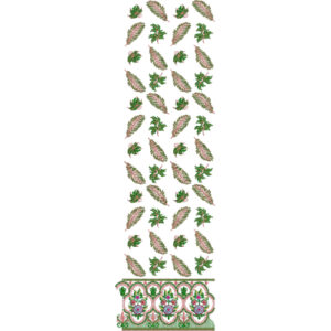 Simple Border Daman Embroidery Design
