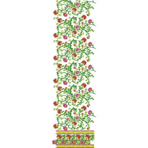 Unique Border Daman Embroidery Design