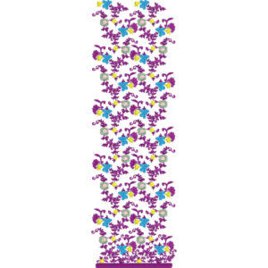 Simple Border Daman Embroidery Design