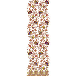 Unique Border Daman Embroidery Design