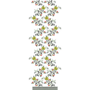 Flower Border Daman Embroidery Design