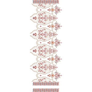 Delicate Dupatta Scarf Embroidery Design