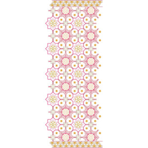 Delicate Dupatta Scarf Embroidery Design