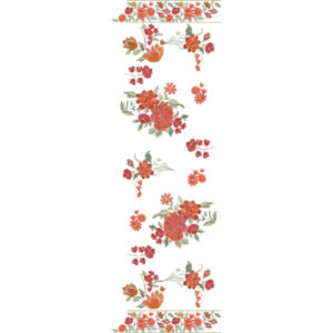 Flower Dupatta Scarf Embroidery Design
