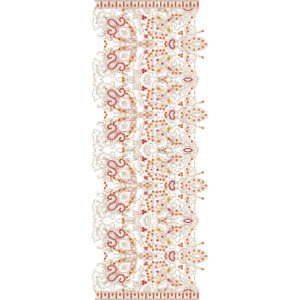 Delicate Dupatta Scarf Embroidery Design
