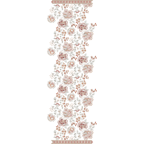 Unique Dupatta Scarf Embroidery Design