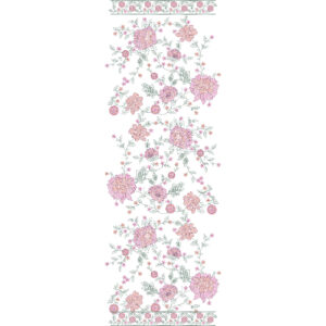 Flower Dupatta Scarf Embroidery Design