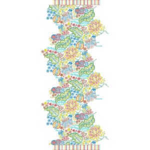 Delicate Dupatta Scarf Embroidery Design