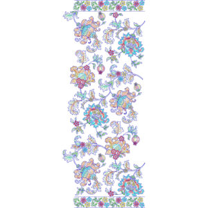 Simple Dupatta Scarf Embroidery Design