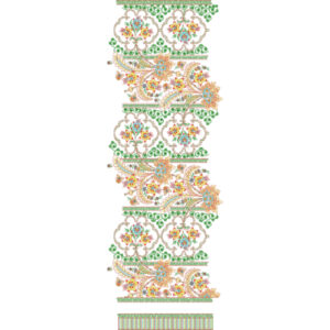 Flower Dupatta Scarf Embroidery Design