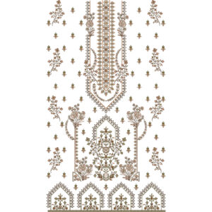 Flower Dress Embroidery Design