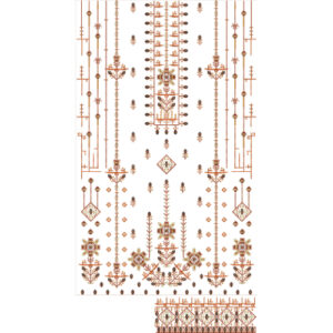 Flower Dress Embroidery Design