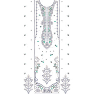 Unique dress Embroidery Design
