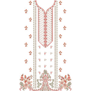 Flower Dress Embroidery Design
