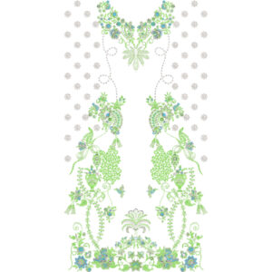 Unique dress Embroidery Design
