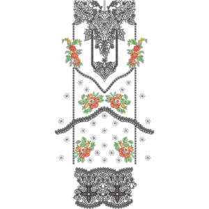 Beautiful Dress Embroidery Design
