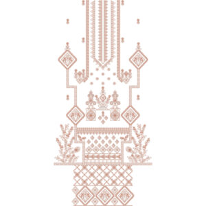 Flower Dress Embroidery Design