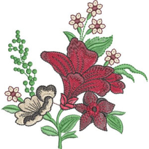 Flower Kurta Embroidery Design
