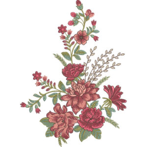 Delicate Flower Embroidery Design
