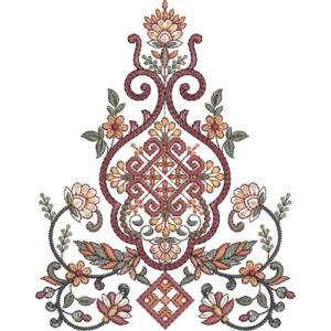 Flower Kurta Embroidery Design