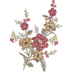Delicate Flower Embroidery Design