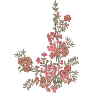 Delicate Flower Embroidery Design
