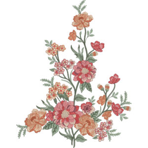 Simple Flower Embroidery Design