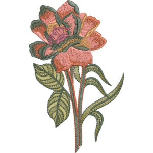 Motive Flower Embroidery Design