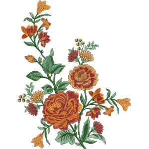 Delicate Flower Embroidery Design