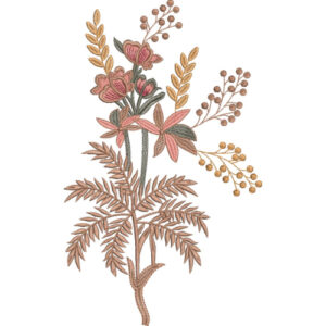 Simple Flower Embroidery Design