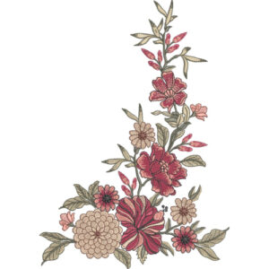 Unique Flower Embroidery Design