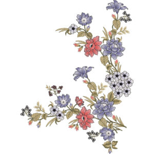 Flower Kurta Embroidery Design
