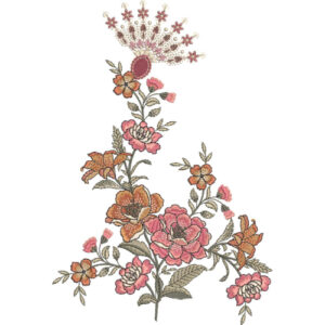 Delicate Flower Embroidery Design