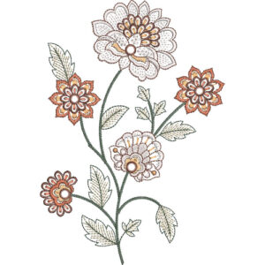 Beautiful Flower Embroidery Design