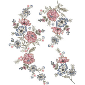 Simple Flower Embroidery Design