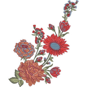 Flower Kurta Embroidery Design